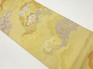 道長取扇面文織出し袋帯